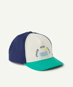 Casquette bébé garçon colorée avec motif en relief