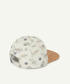 Casquette bébé garçon dinosaures et visière effet liège