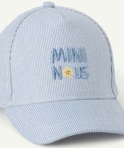 Casquette bébé garçon rayée bleu