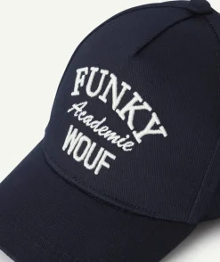 Casquette bleue nuit avec écritures pour garçon