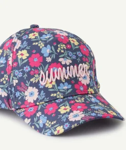 Casquette fille imprimé floral