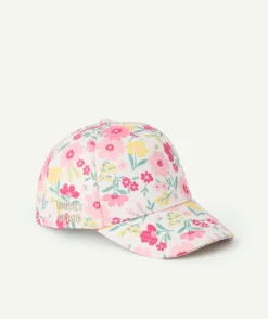 Casquette fille imprimé floral coloré