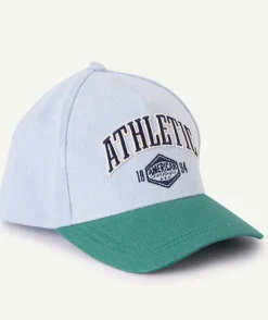 Casquette garçon bicolore message brodé