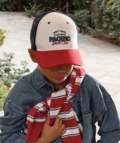 Casquette garçon colorblock imprimée