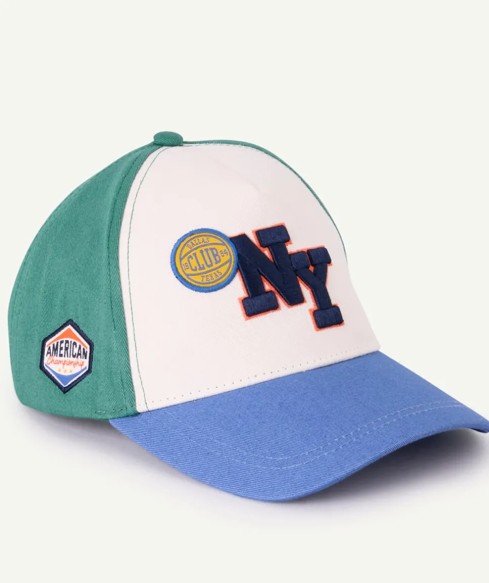 Casquette garçon colorblock patch ny