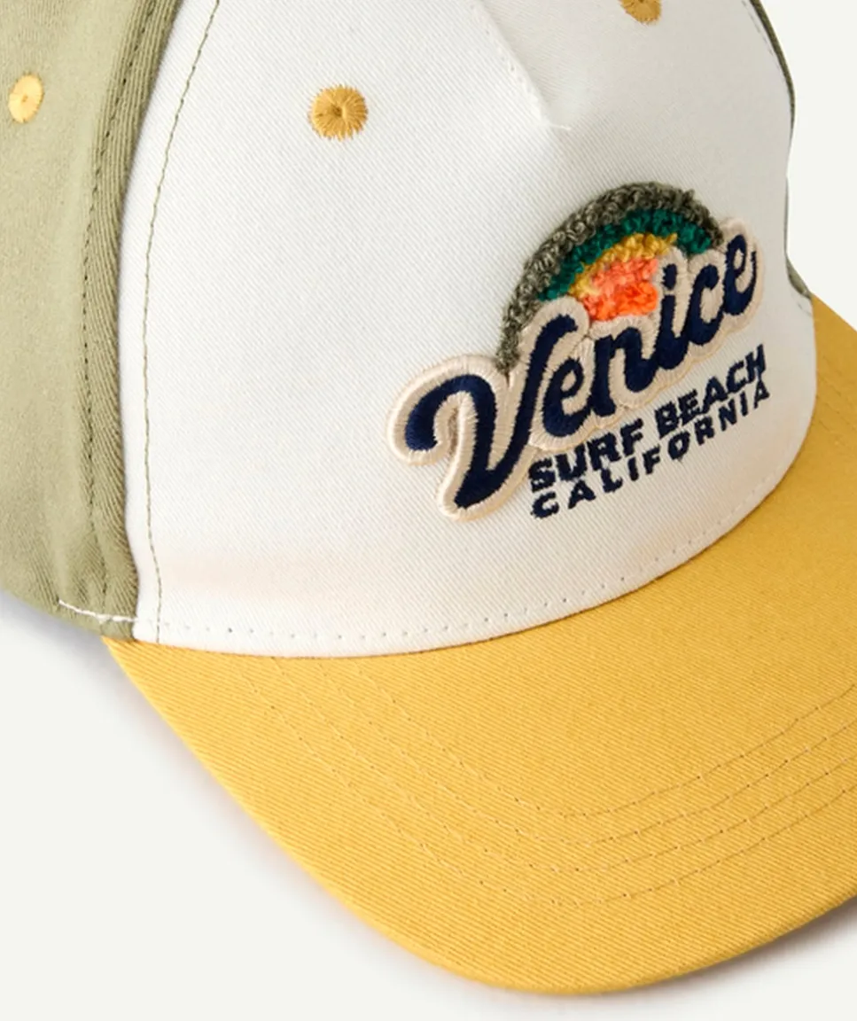 Casquette garçon en coton imprimée venice