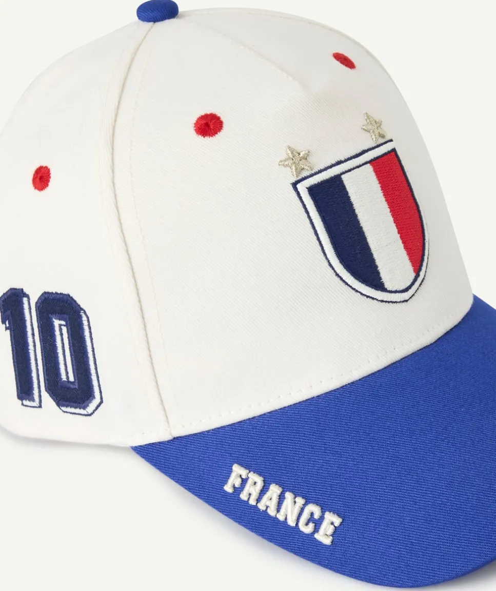 Casquette garçon imprimé france colorblock