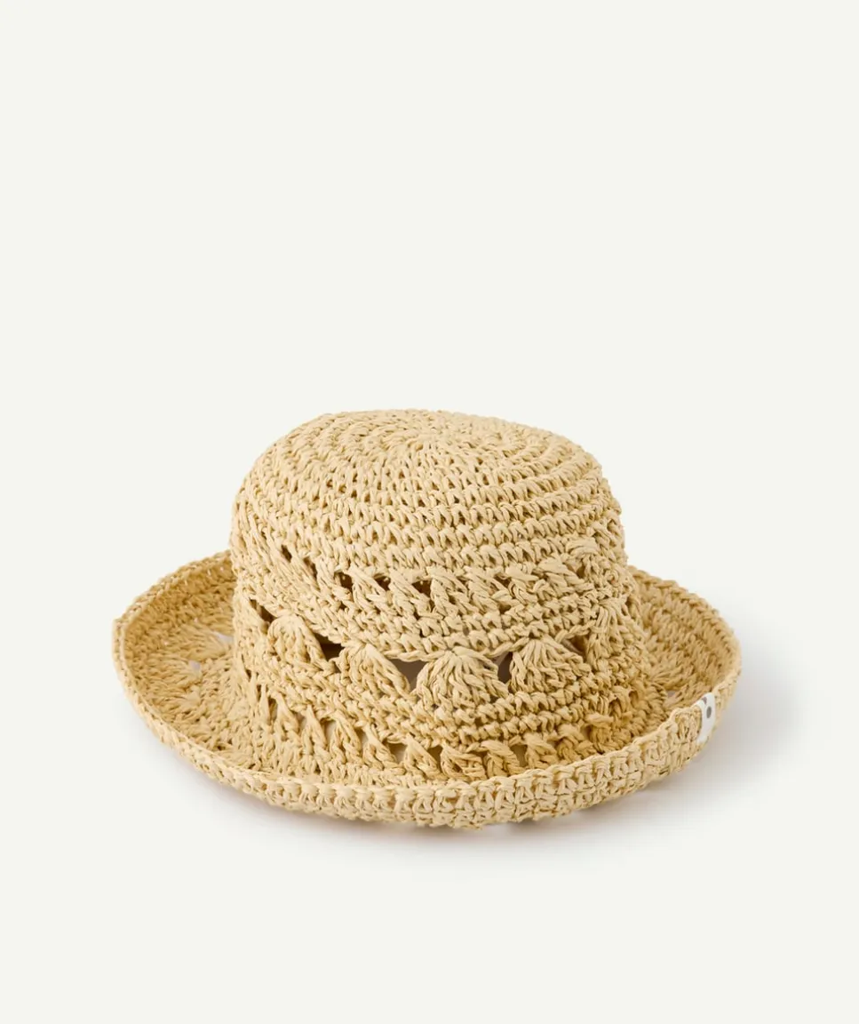 Chapeau de paille bébé fille