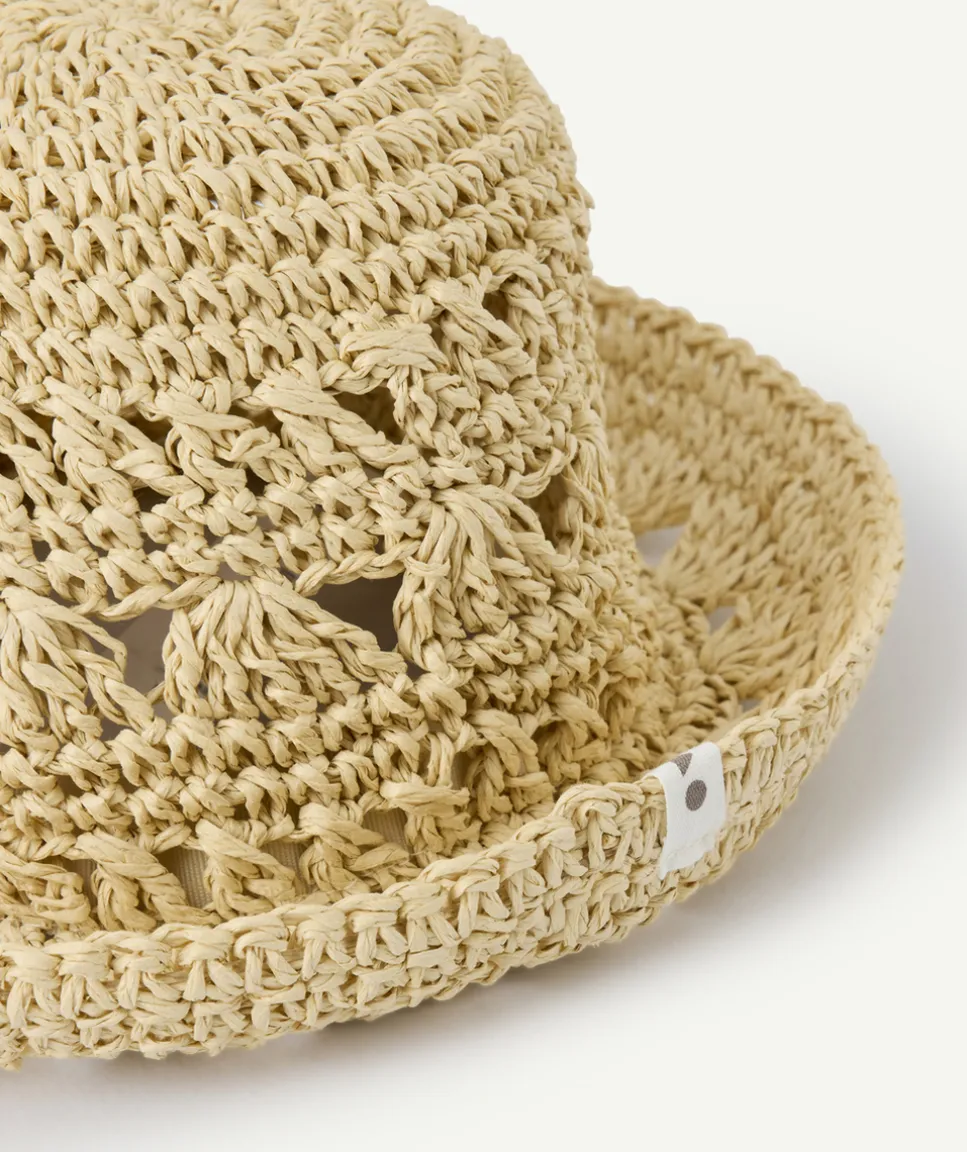 Chapeau de paille bébé fille