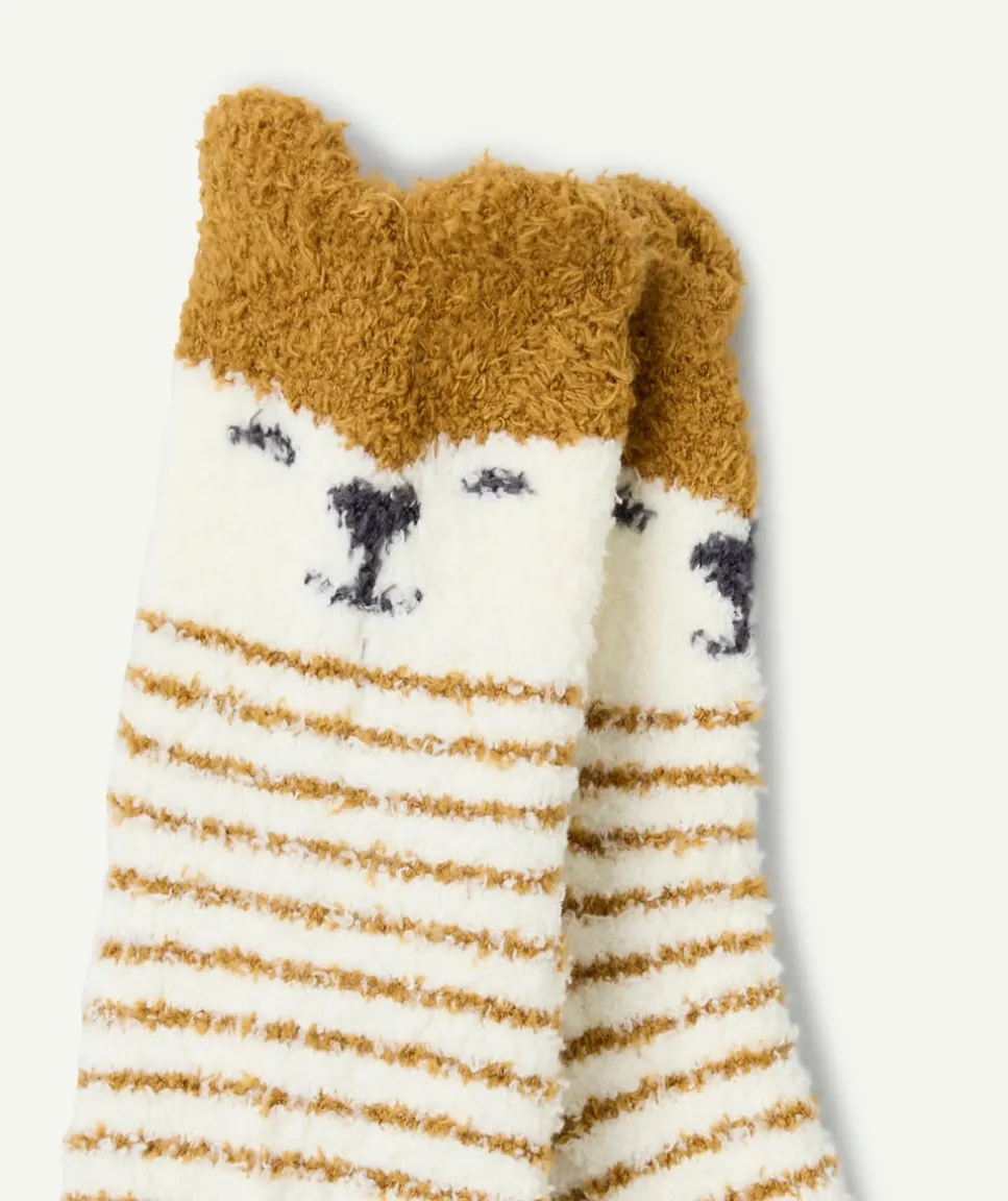 Chaussettes antidérapantes bébé garçon motif animal