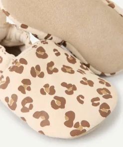 Chaussons bébé fille imprimé léopard