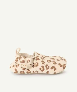 Chaussons bébé fille imprimé léopard