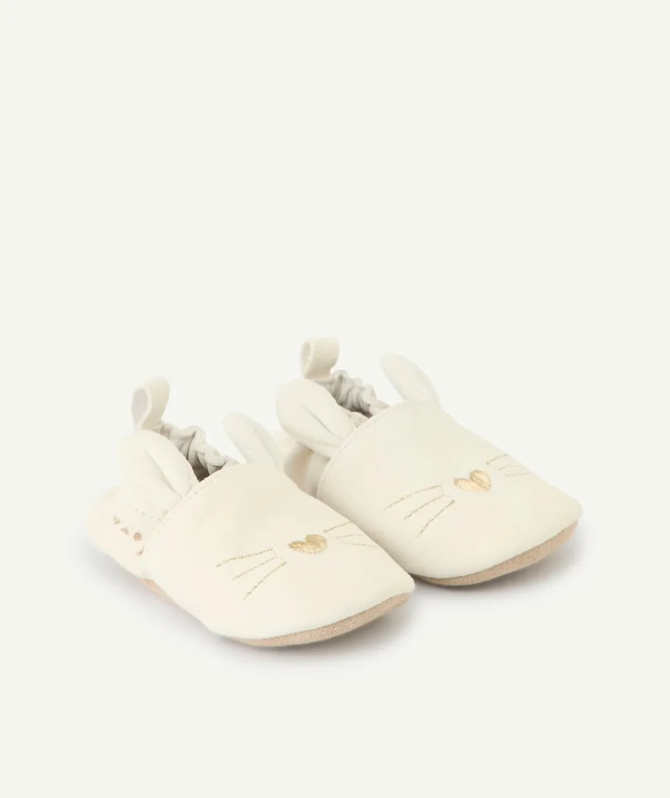 Chaussons bébé fille lapin blanc
