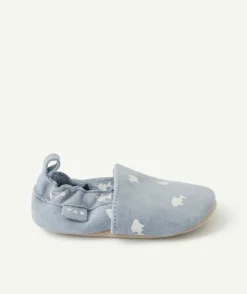 Chaussons bébé garçon imprimé bleu