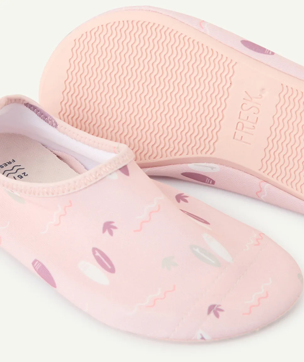 Chaussons de plage bébé fille rose