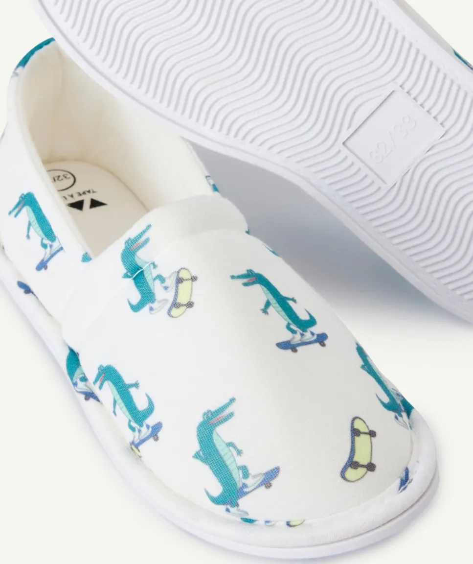 Chaussons enfant imprimé crocodiles