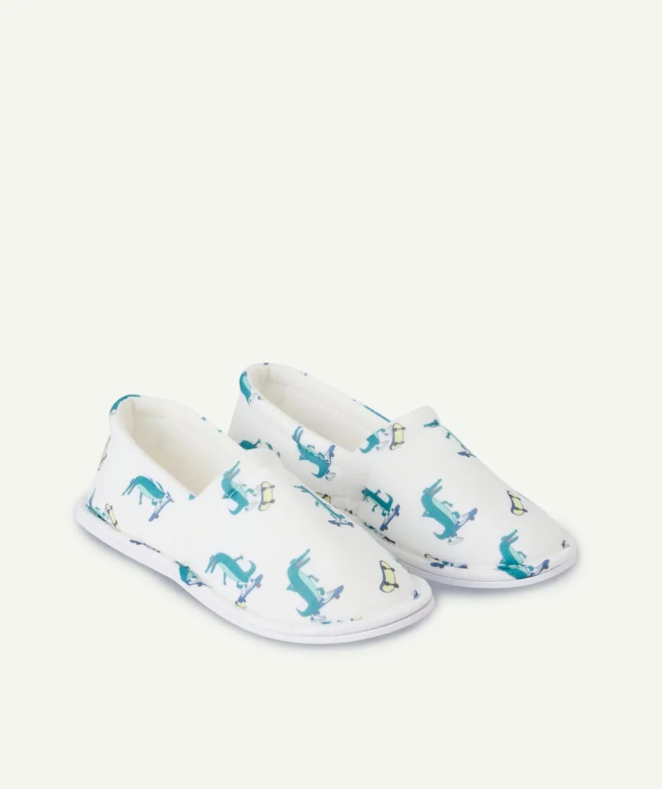 Chaussons enfant imprimé crocodiles