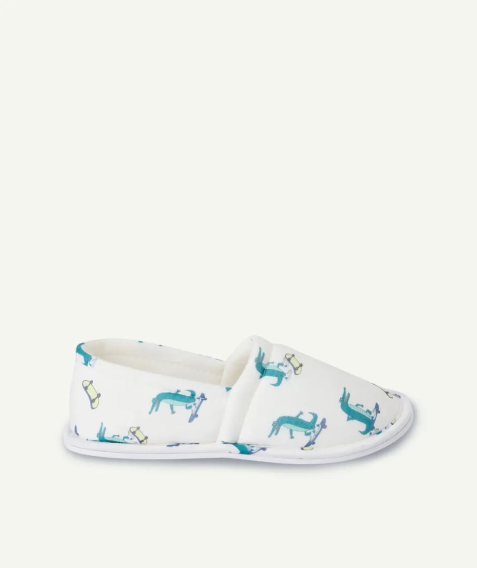 Chaussons enfant imprimé crocodiles