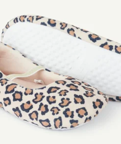 Chaussons fille imprimé léopard