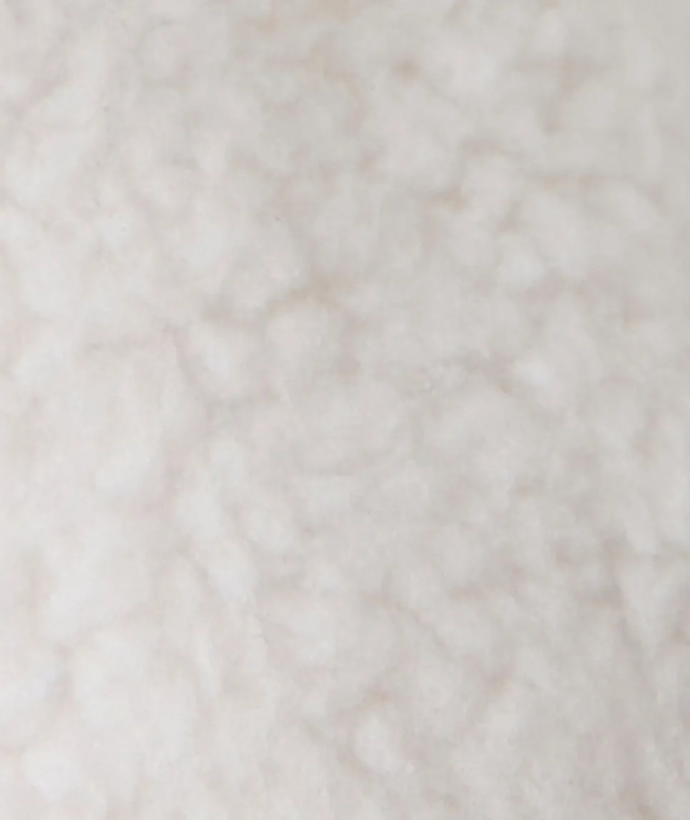 Chaussons montants bébé garçon en sherpa écru au motif renard
