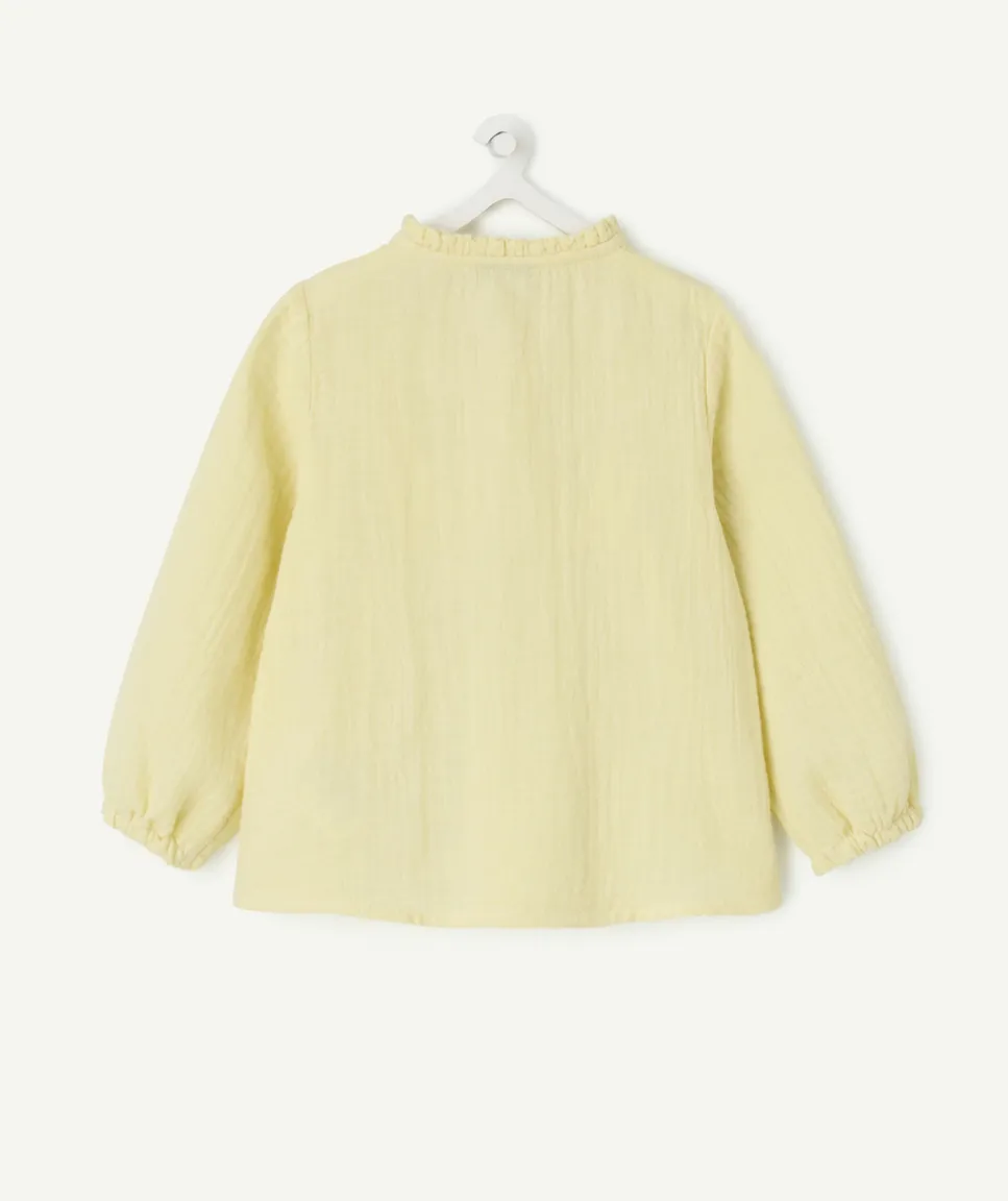Chemise bébé fille jaune