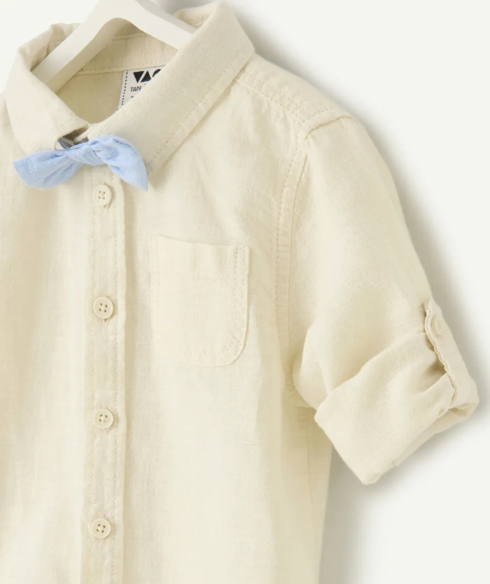 Chemise bébé garçon avec noeud papillon