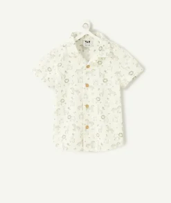 Chemise bébé garçon blanche imprimé animaux