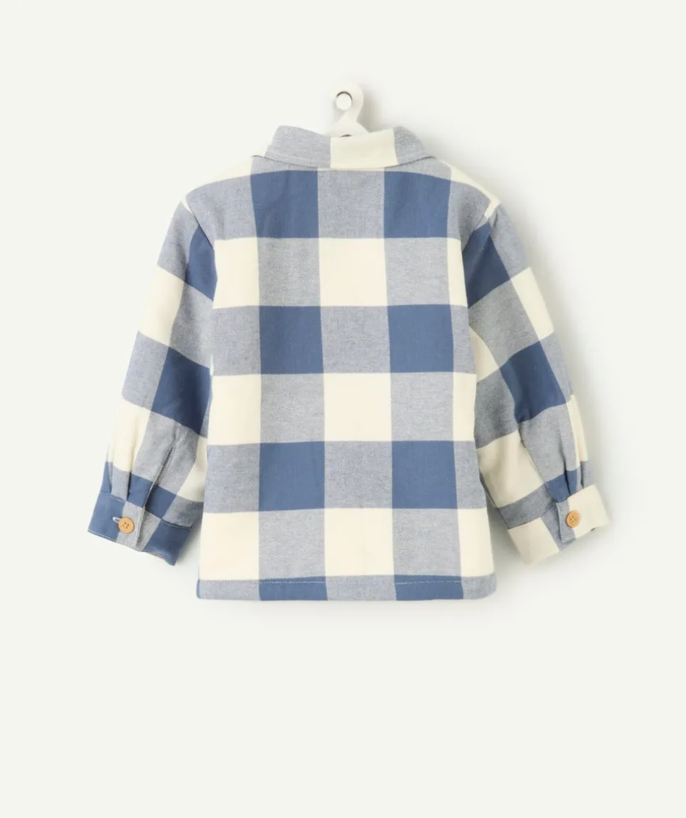 Chemise bébé garçon à carreaux doublée