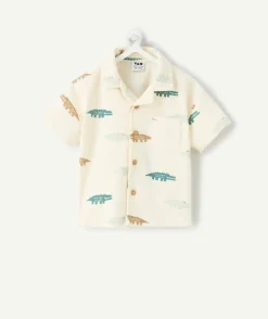 Chemise bébé garçon imprimé crocodiles