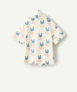 Chemise bébé garçon imprimée crabe