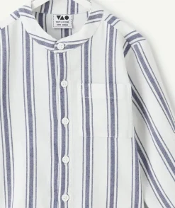 Chemise bébé garçon rayée bleu