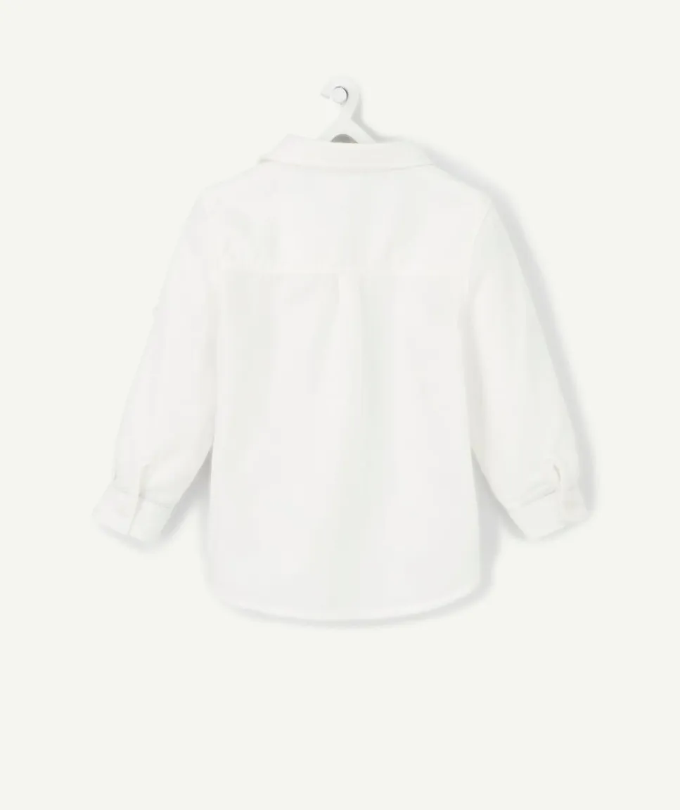 Chemise blanche manches longues bébé garçon