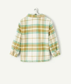 Chemise à carreaux manches longues bébé garçon avec intérieur en sherpa