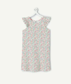 Chemise de nuit fille imprimé floral