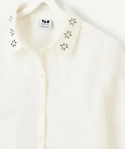 Chemise fille avec bijoux