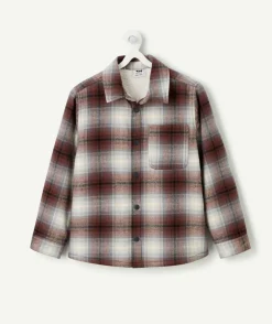 Chemise garçon à carreaux doublée