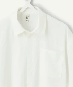 Chemise garçon droite blanche