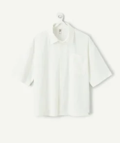 Chemise garçon droite blanche