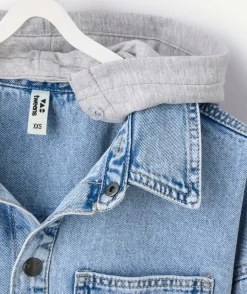 Chemise garçon oversize denim