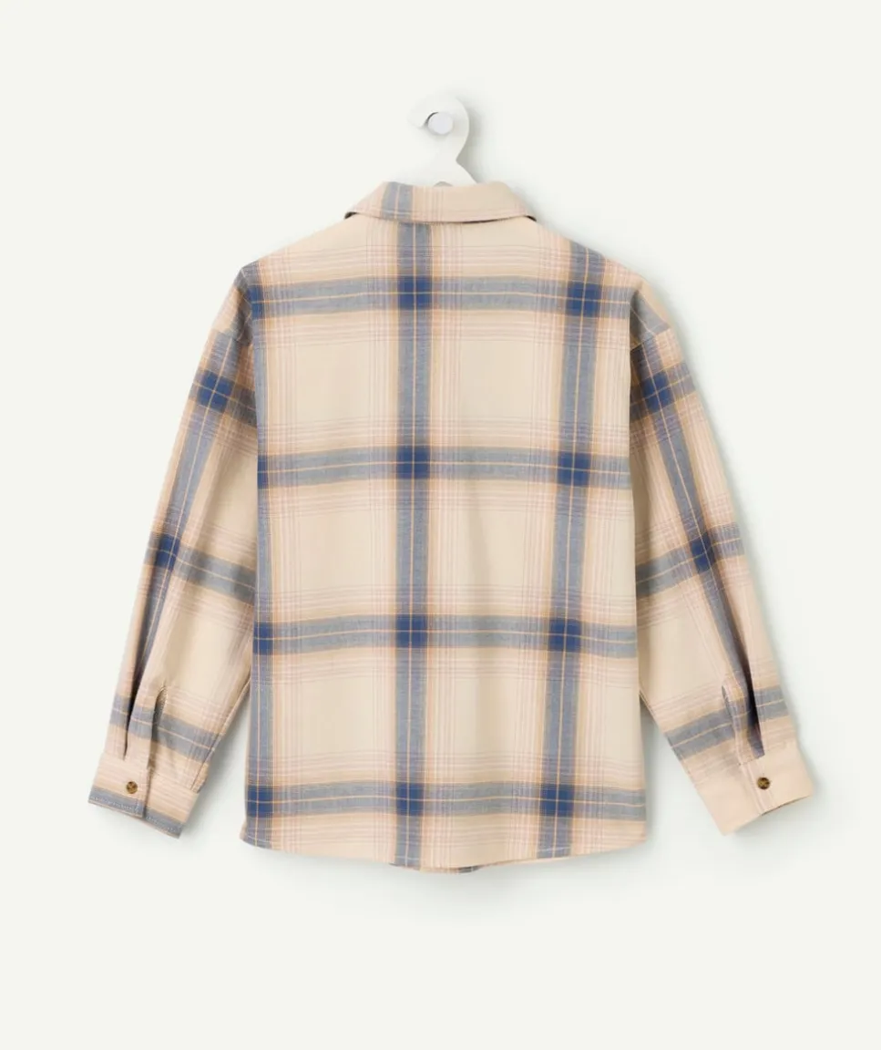 Chemise manches longues à carreaux garçon