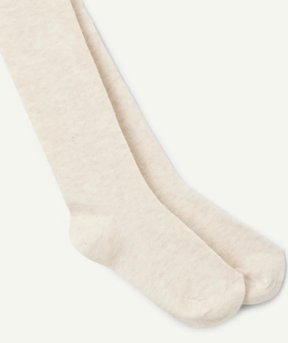 Collants fille beiges