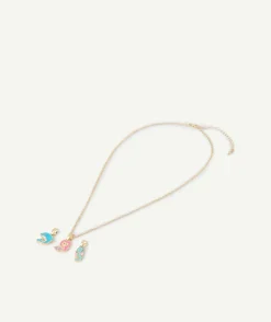 Collier avec 3 pendentifs pour fille