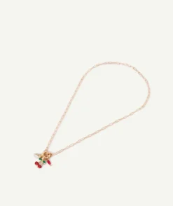 Collier fille pendentifs couleur dorée