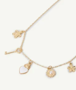 Collier fille pendentifs couleur dorée fantaisie