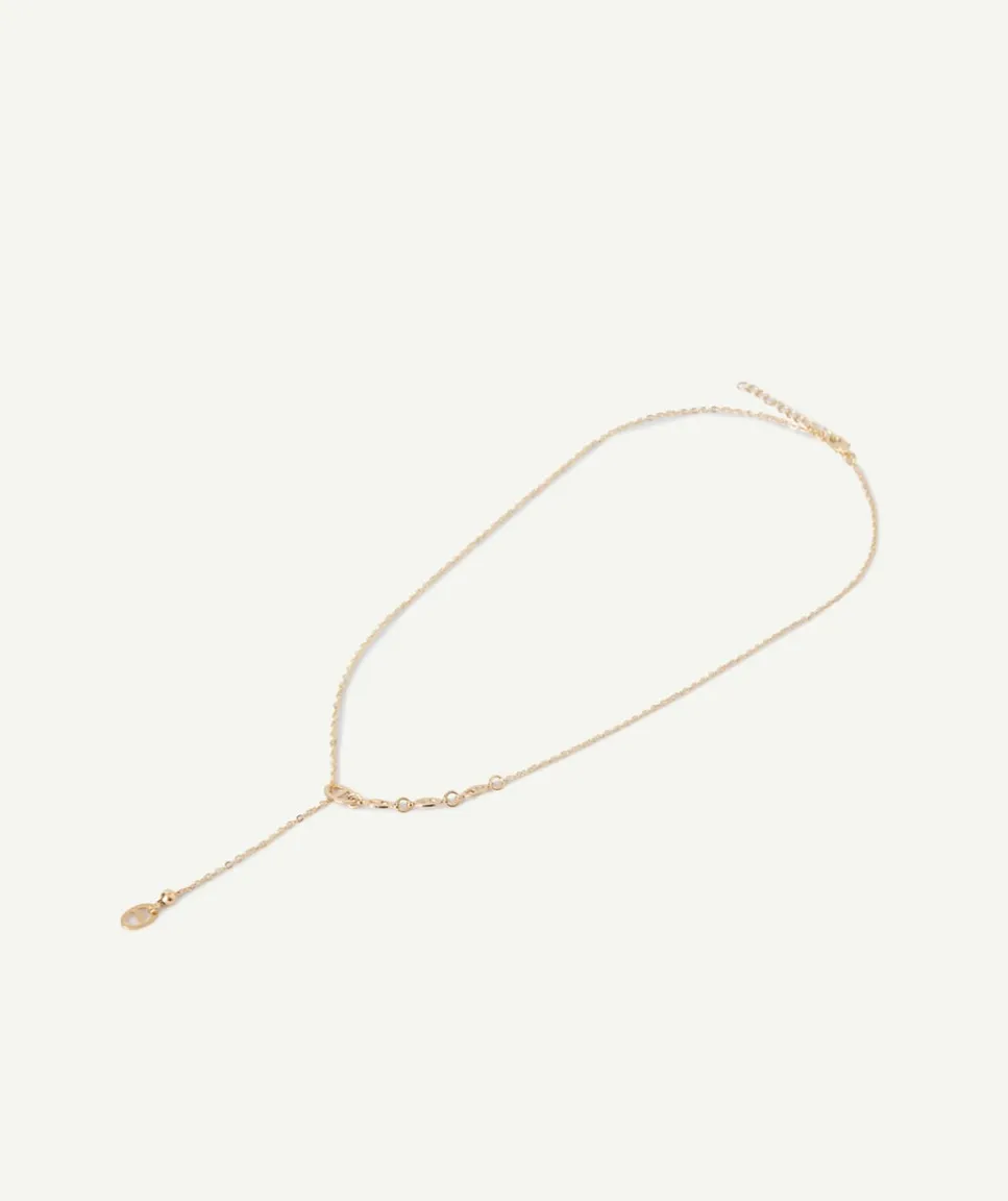 Collier fille sautoir couleur dorée