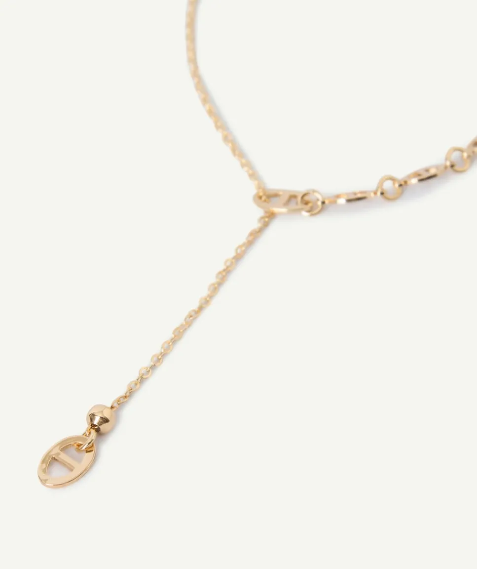 Collier fille sautoir couleur dorée