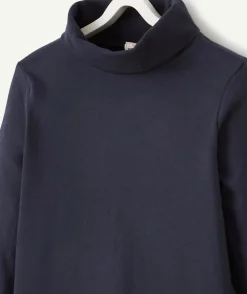 Col roulé bleu marine basic garçon