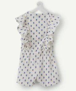 Combinaison bébé fille imprimée fleurs