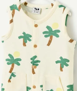 Combinaison bébé garçon imprimé palmier