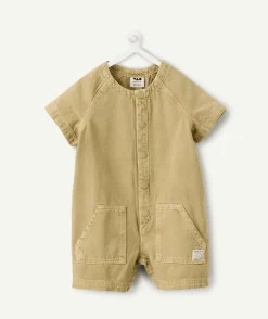 Combinaison courte bébé garçon kaki